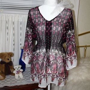 NWT Coldwater Creek "Dharma sheer Tunic" XL